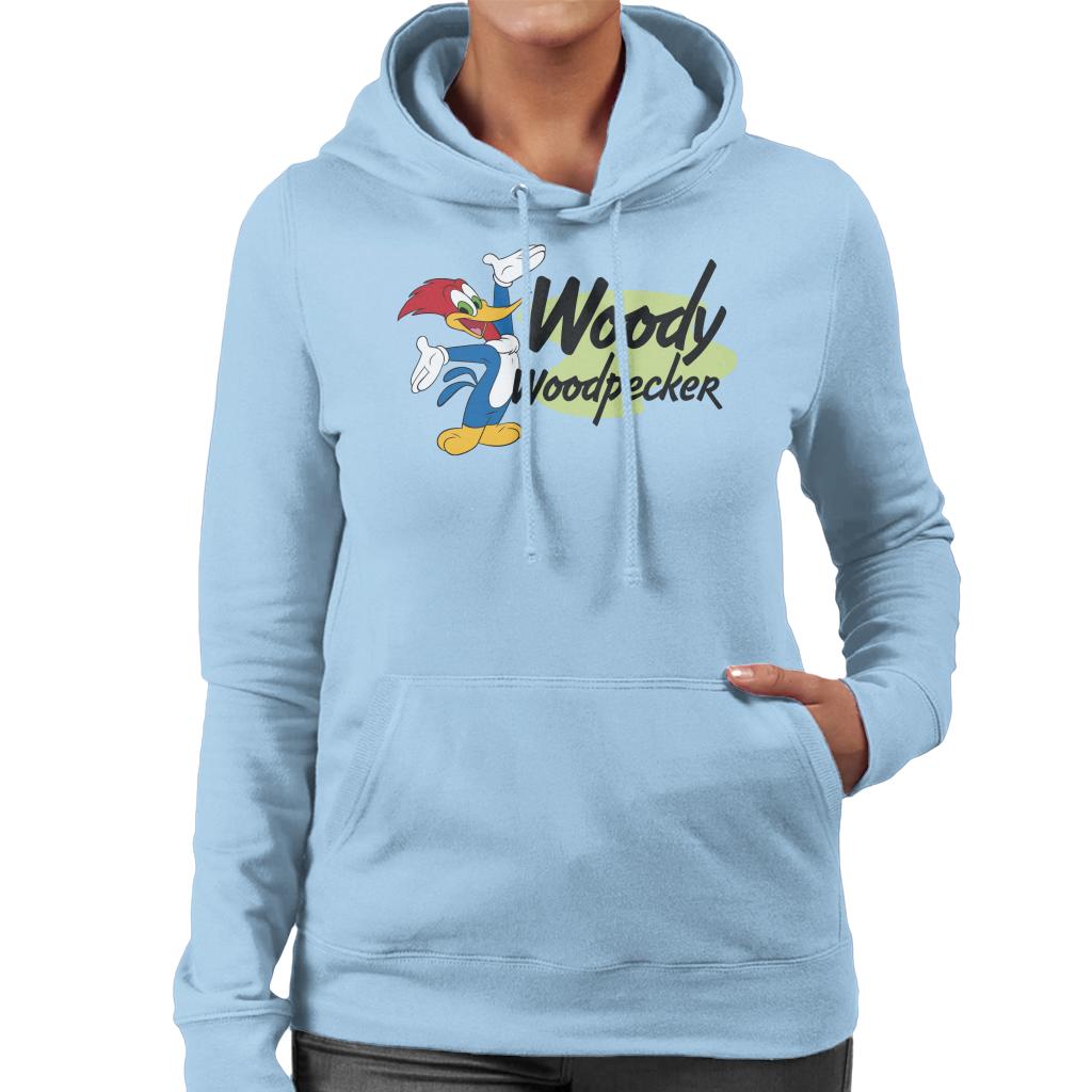 Woody Woodpecker Classic Stance Women's Hooded Sweatshirt-ALL + EVERY