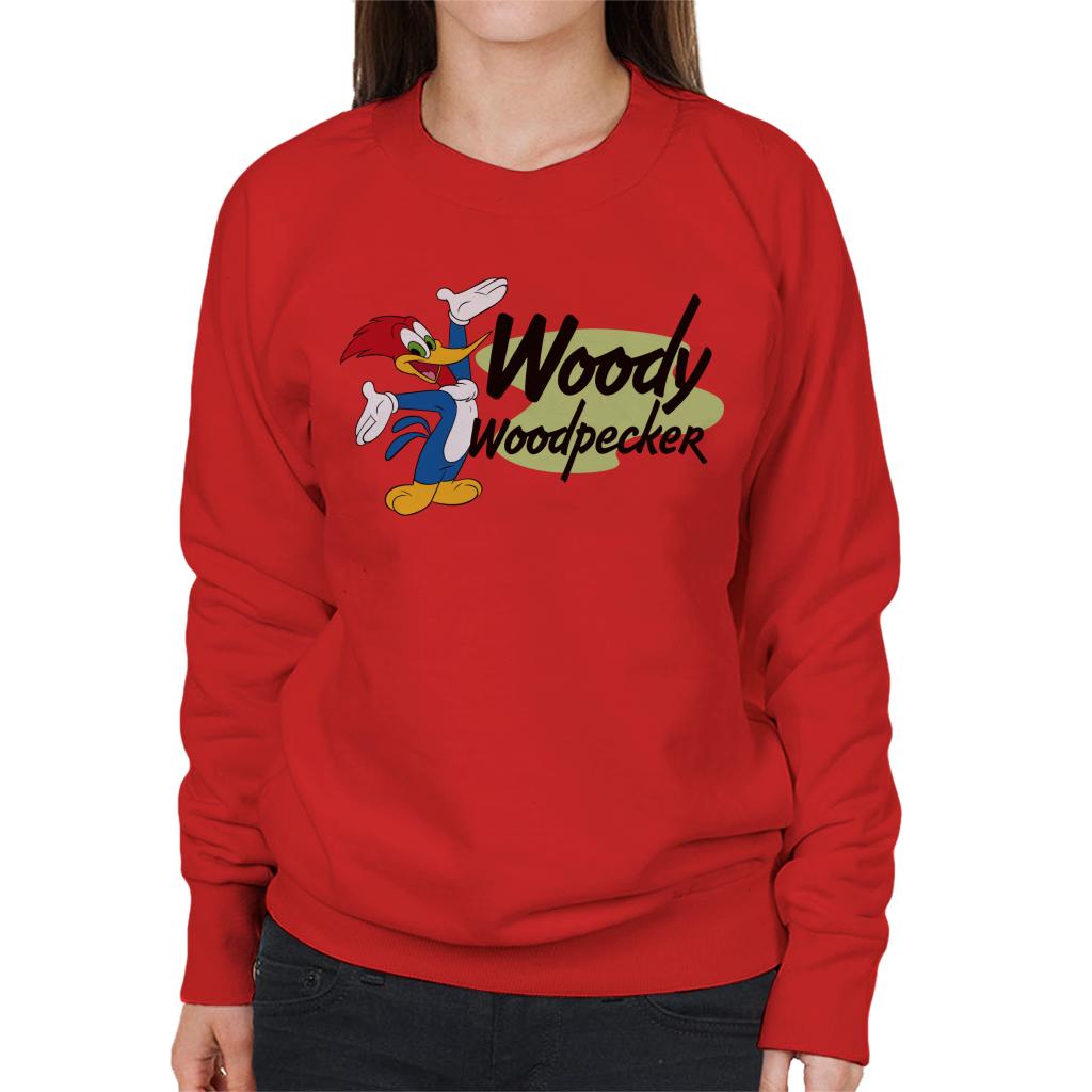 Woody Woodpecker Classic Stance Women's Sweatshirt-ALL + EVERY