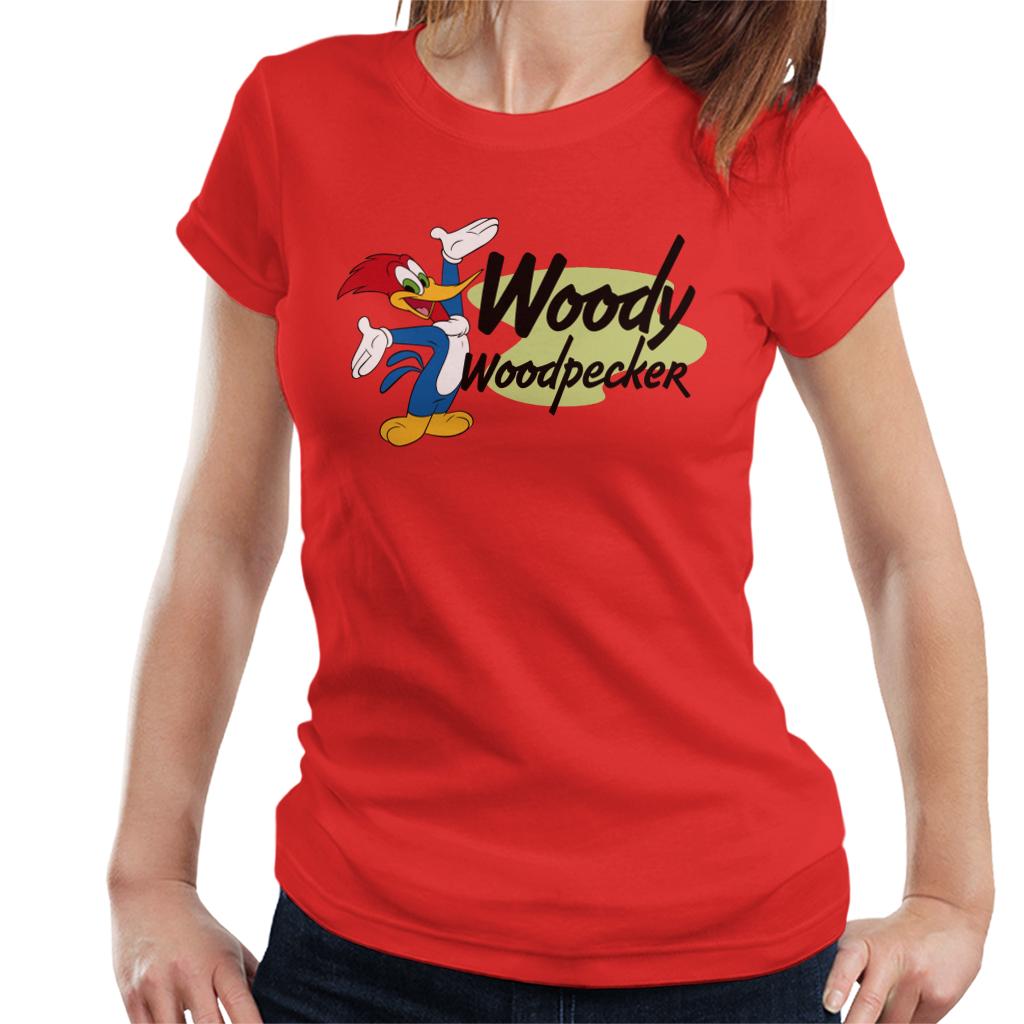 Woody Woodpecker Classic Stance Women's T-Shirt-ALL + EVERY