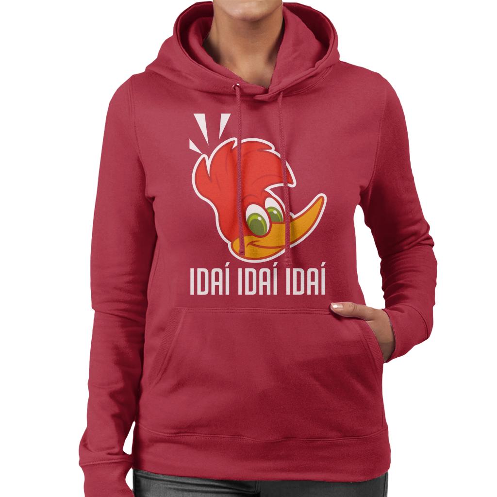 Woody Woodpecker Idai Idai Idai Women's Hooded Sweatshirt-ALL + EVERY