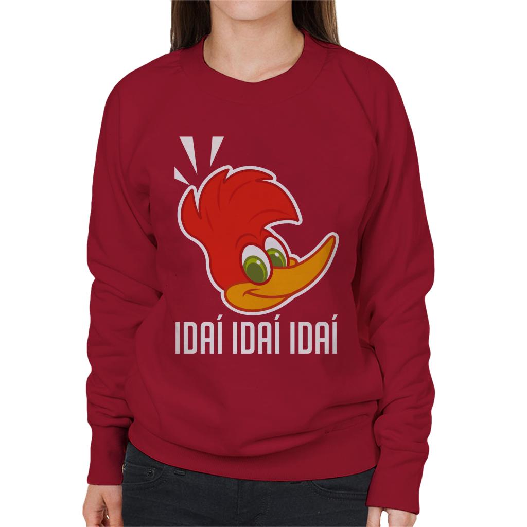 Woody Woodpecker Idai Idai Idai Women's Sweatshirt-ALL + EVERY