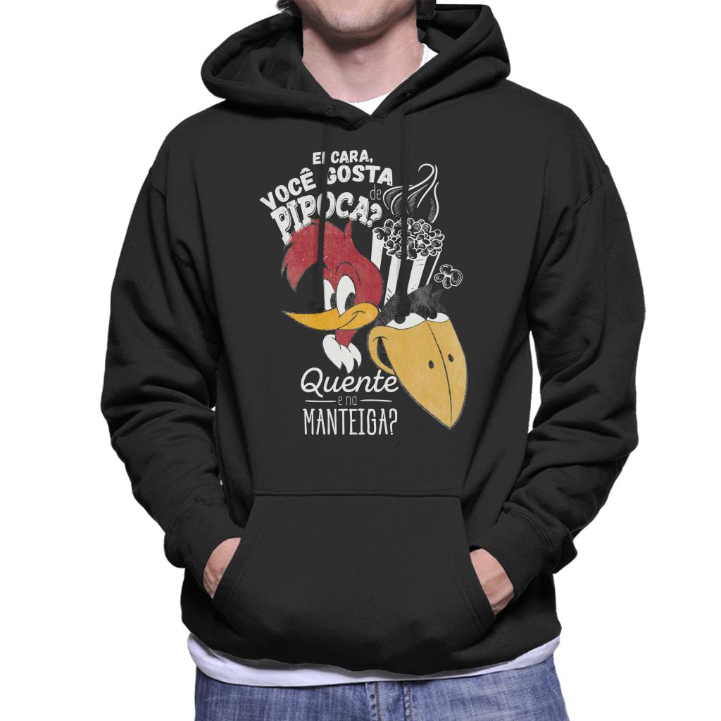 Woody Woodpecker Ei Cara Voce Gosta De Pipoca Men's Hooded Sweatshirt-ALL + EVERY