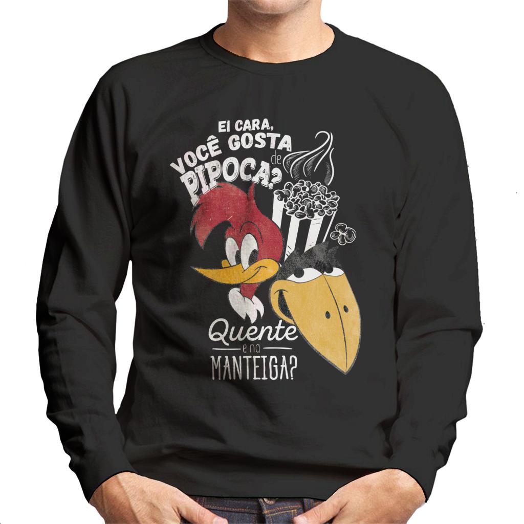 Woody Woodpecker Ei Cara Voce Gosta De Pipoca Men's Sweatshirt-ALL + EVERY