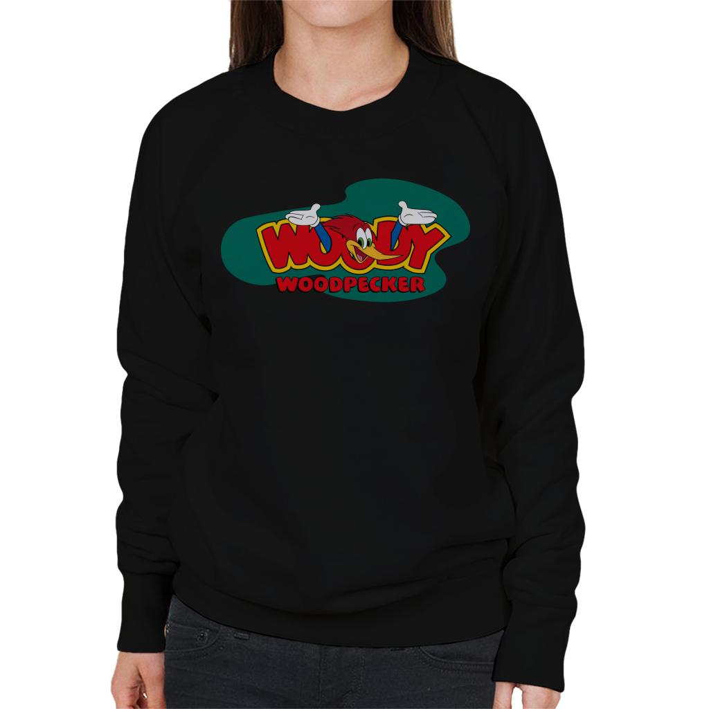 Woody Woodpecker Arms Through Os Logo Women's Sweatshirt-ALL + EVERY