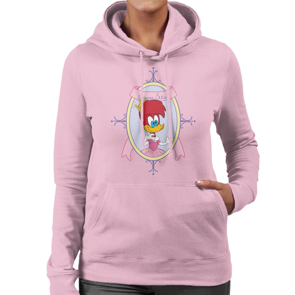 Woody Woodpecker Winnie Woodpecker Super Star Women's Hooded Sweatshirt-ALL + EVERY