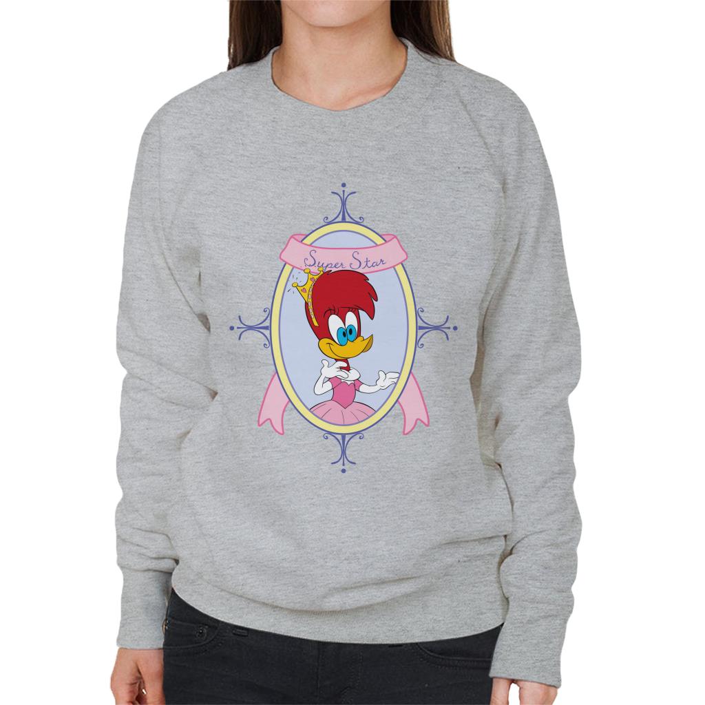 Woody Woodpecker Winnie Woodpecker Super Star Women's Sweatshirt-ALL + EVERY