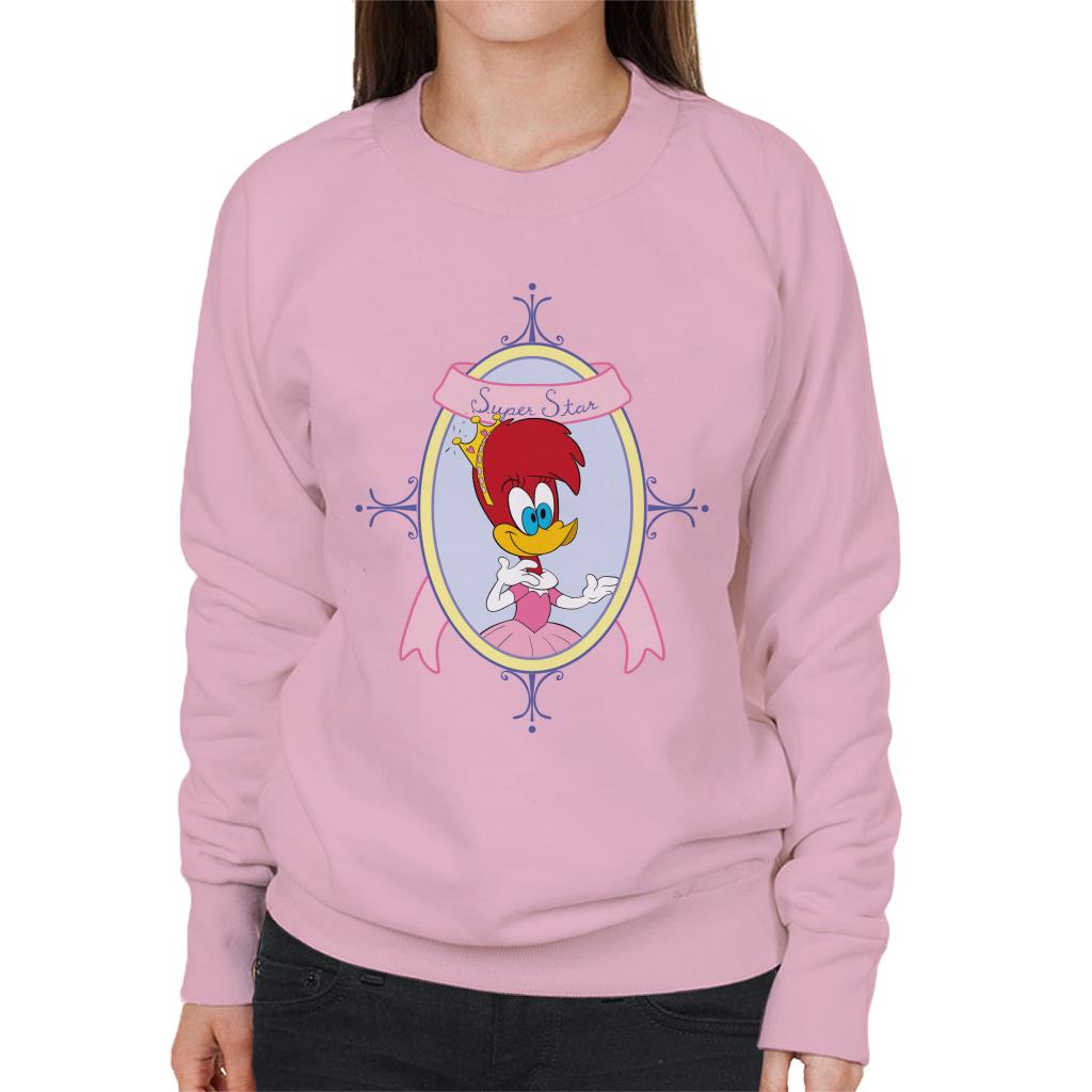 Woody Woodpecker Winnie Woodpecker Super Star Women's Sweatshirt-ALL + EVERY