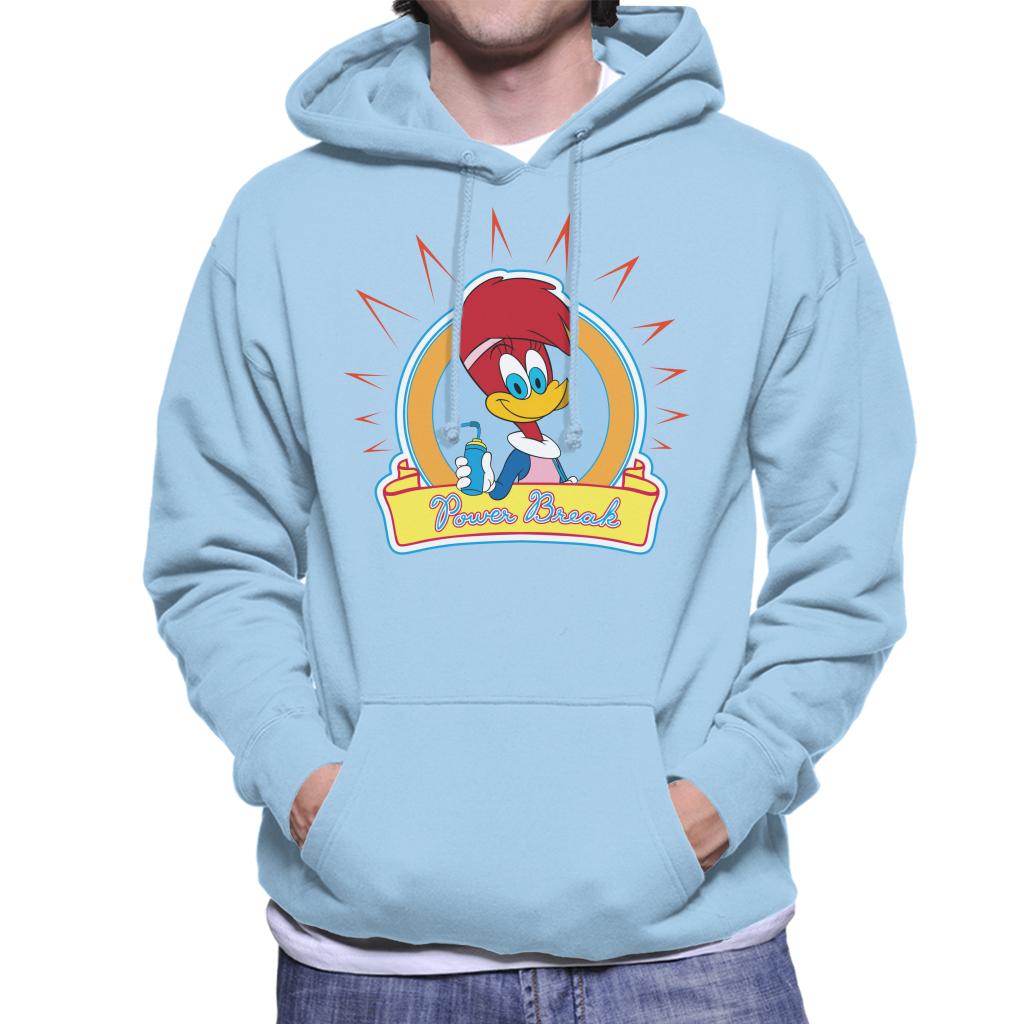 Woody Woodpecker Winnie Woodpecker Power Break Men's Hooded Sweatshirt-ALL + EVERY