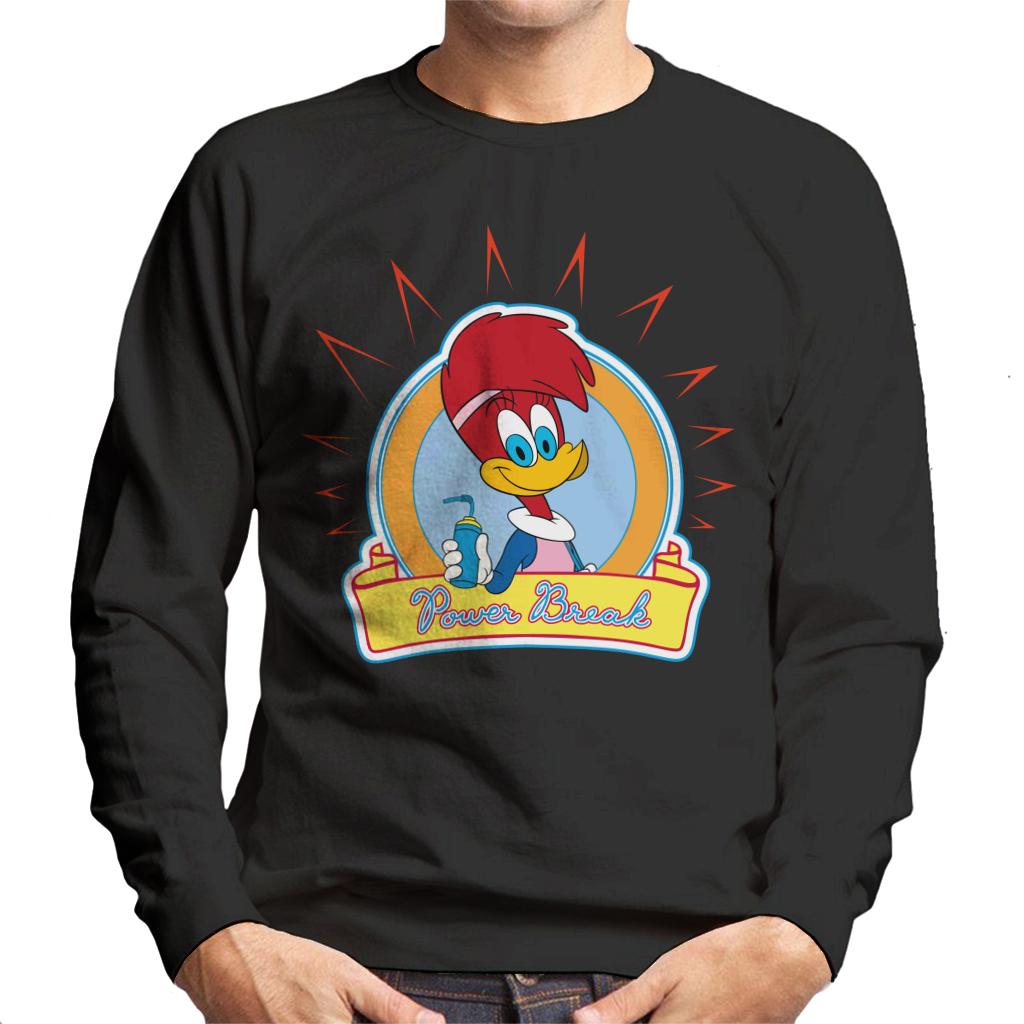 Woody Woodpecker Winnie Woodpecker Power Break Men's Sweatshirt-ALL + EVERY