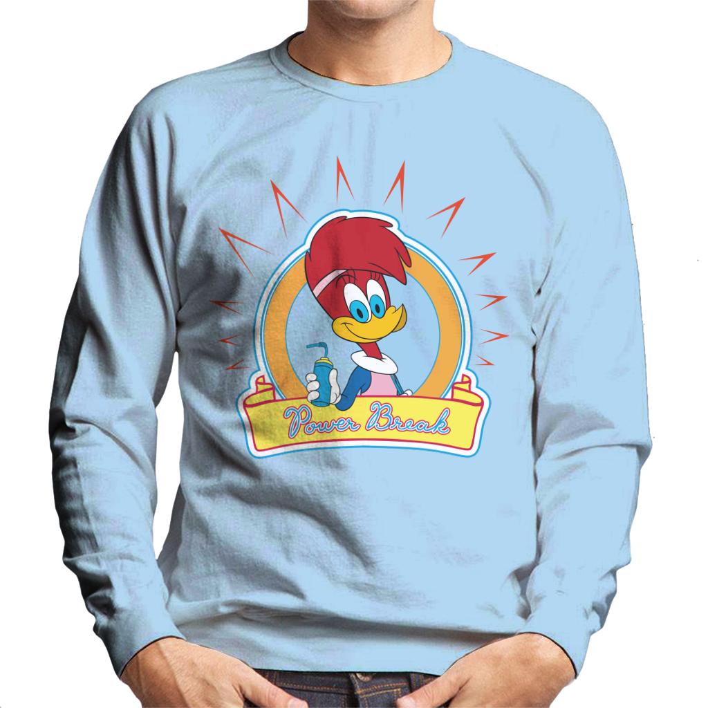 Woody Woodpecker Winnie Woodpecker Power Break Men's Sweatshirt-ALL + EVERY