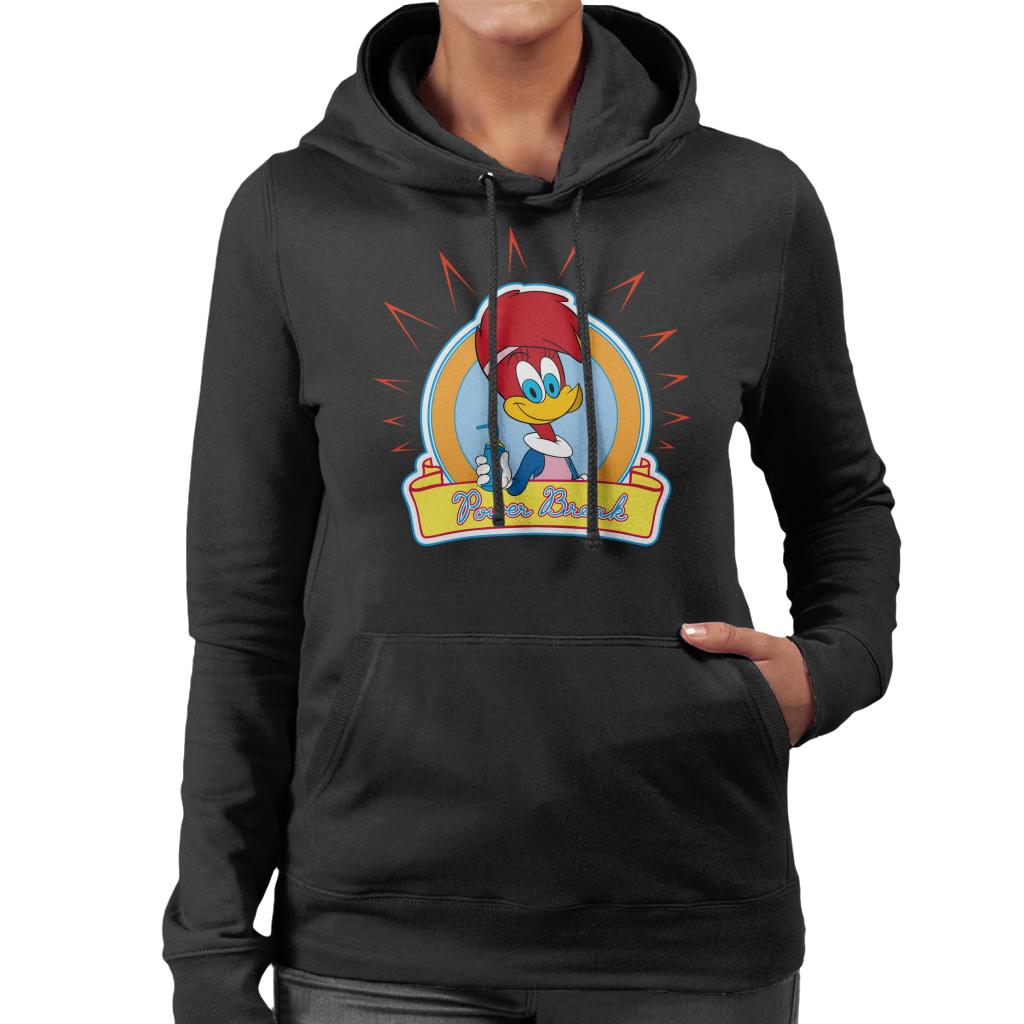 Woody Woodpecker Winnie Woodpecker Power Break Women's Hooded Sweatshirt-ALL + EVERY