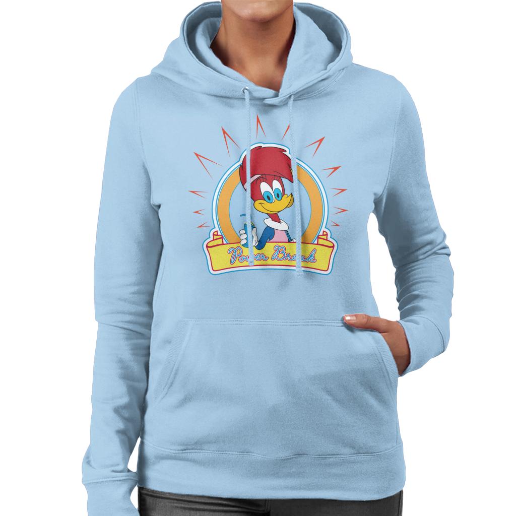 Woody Woodpecker Winnie Woodpecker Power Break Women's Hooded Sweatshirt-ALL + EVERY