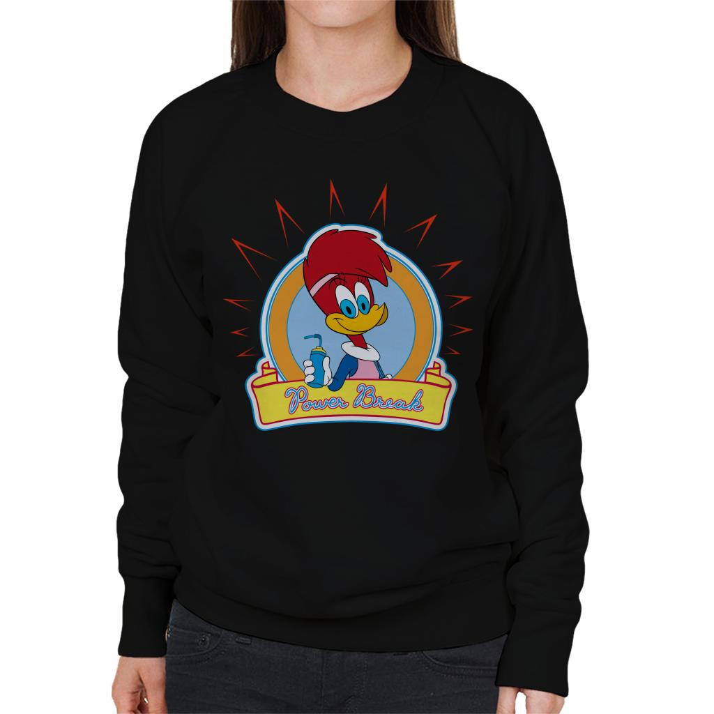 Woody Woodpecker Winnie Woodpecker Power Break Women's Sweatshirt-ALL + EVERY