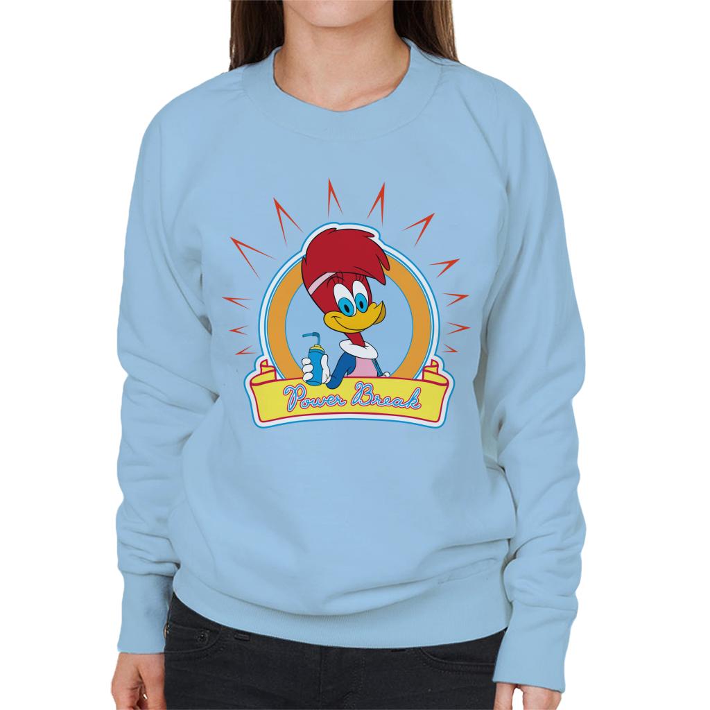 Woody Woodpecker Winnie Woodpecker Power Break Women's Sweatshirt-ALL + EVERY