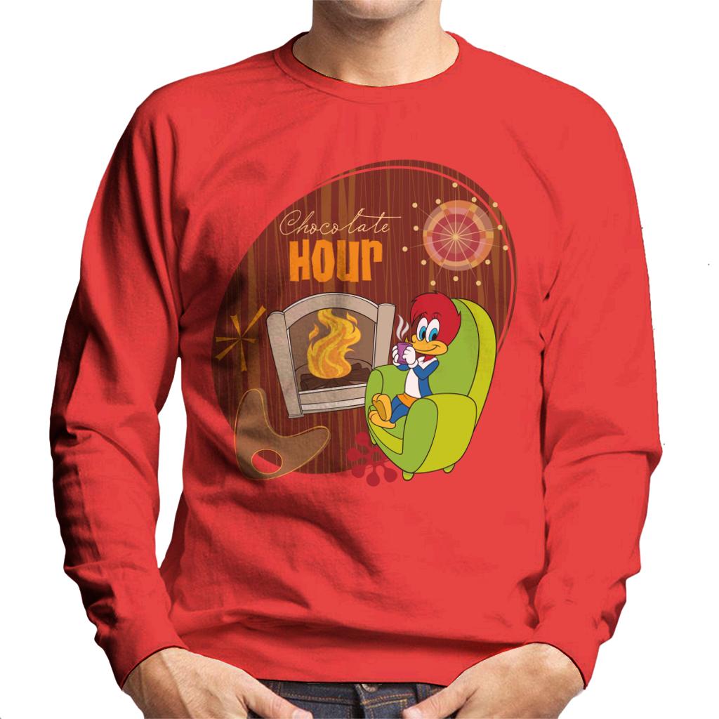 Woody Woodpecker Winnie Woodpecker Chocolate Hour Men's Sweatshirt-ALL + EVERY