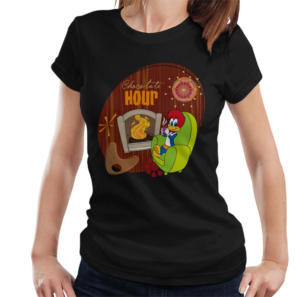 Woody Woodpecker Winnie Woodpecker Chocolate Hour Women's T-Shirt-ALL + EVERY