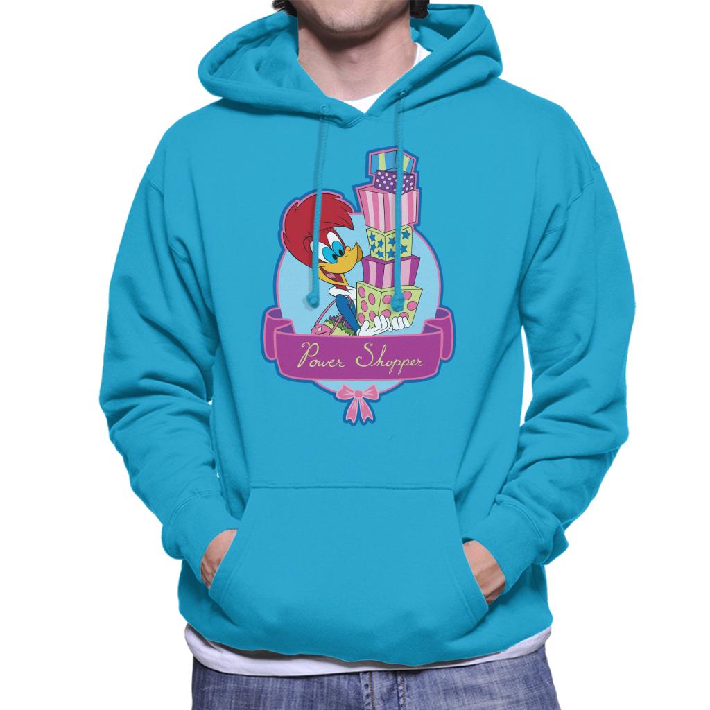 Woody Woodpecker Winnie Woodpecker Power Shopper Men's Hooded Sweatshirt-ALL + EVERY