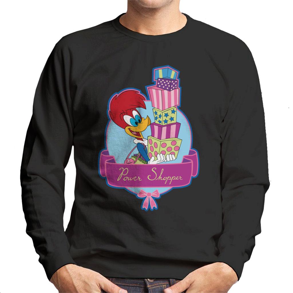 Woody Woodpecker Winnie Woodpecker Power Shopper Men's Sweatshirt-ALL + EVERY