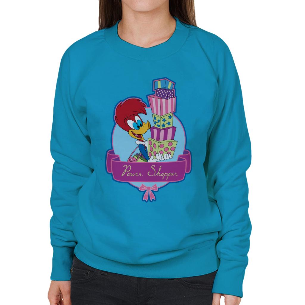 Woody Woodpecker Winnie Woodpecker Power Shopper Women's Sweatshirt-ALL + EVERY