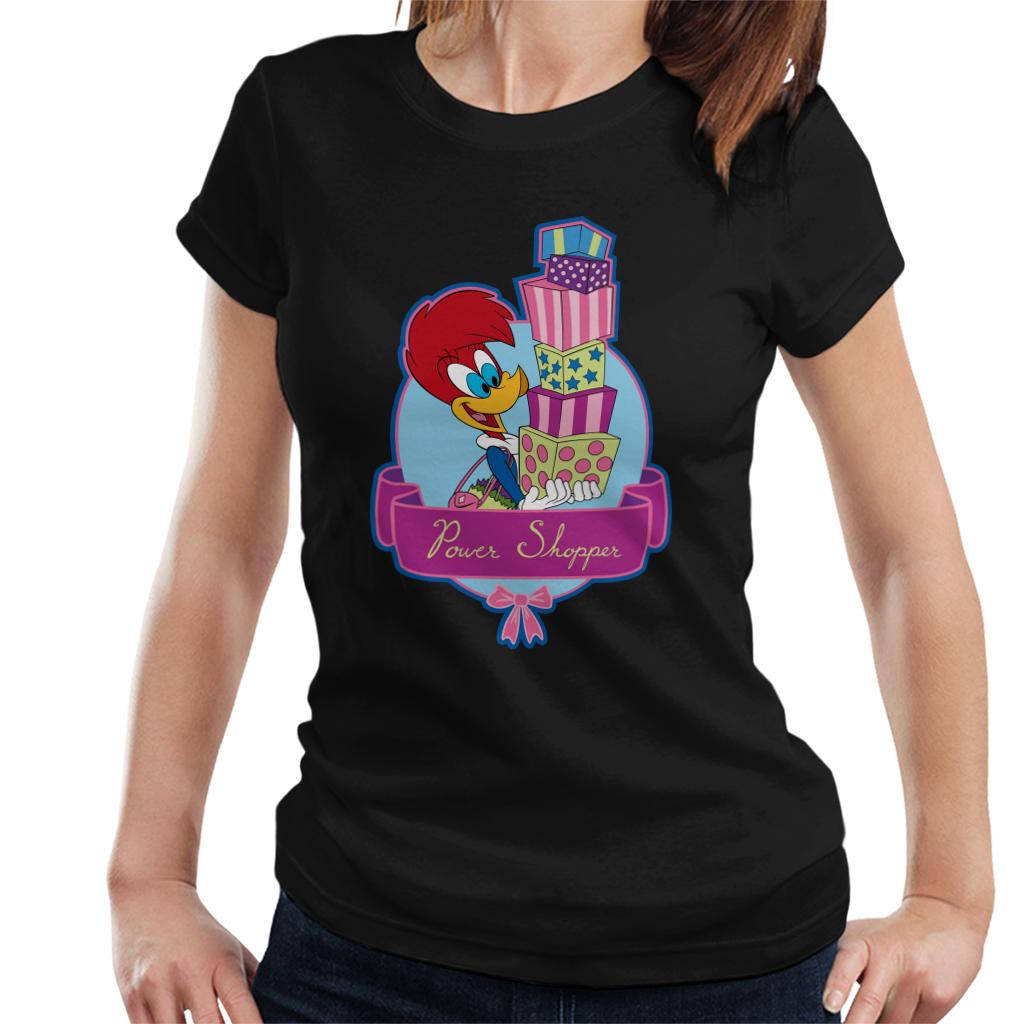 Woody Woodpecker Winnie Woodpecker Power Shopper Women's T-Shirt-ALL + EVERY