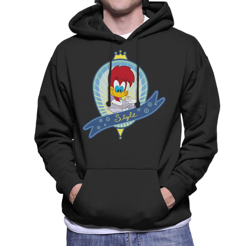 Woody Woodpecker Winnie Style Men's Hooded Sweatshirt-ALL + EVERY