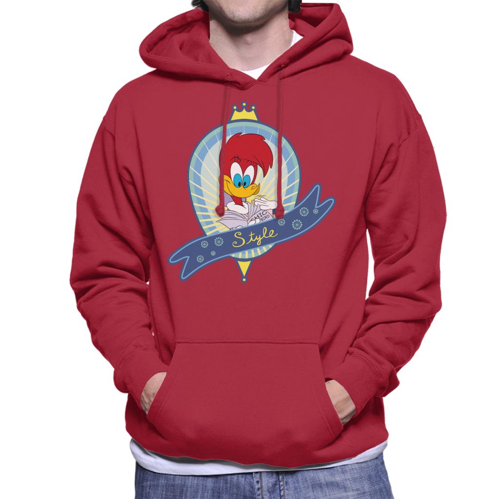 Woody Woodpecker Winnie Style Men's Hooded Sweatshirt-ALL + EVERY