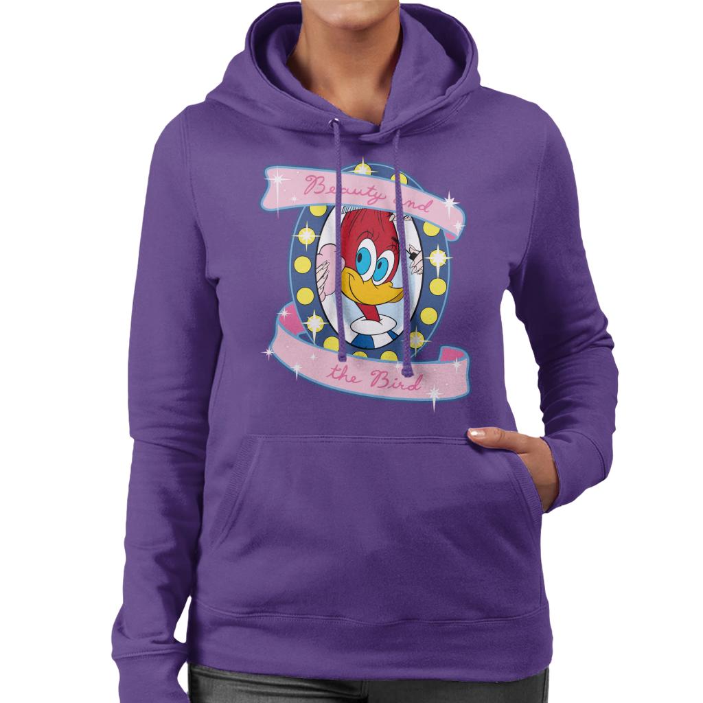 Woody Woodpecker Beauty And The Bird Women's Hooded Sweatshirt-ALL + EVERY