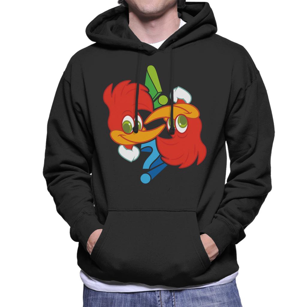 Woody Woodpecker Winnie Question Mark Men's Hooded Sweatshirt-ALL + EVERY