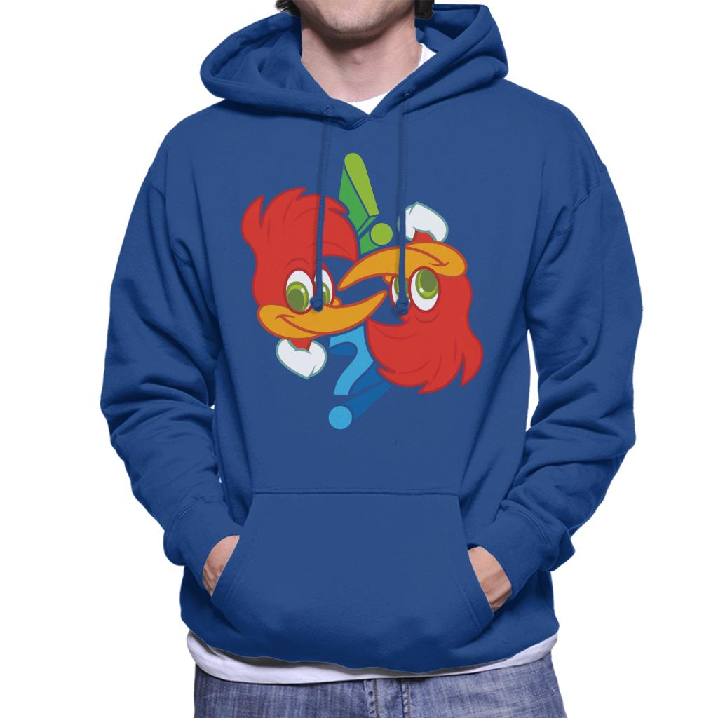 Woody Woodpecker Winnie Question Mark Men's Hooded Sweatshirt-ALL + EVERY