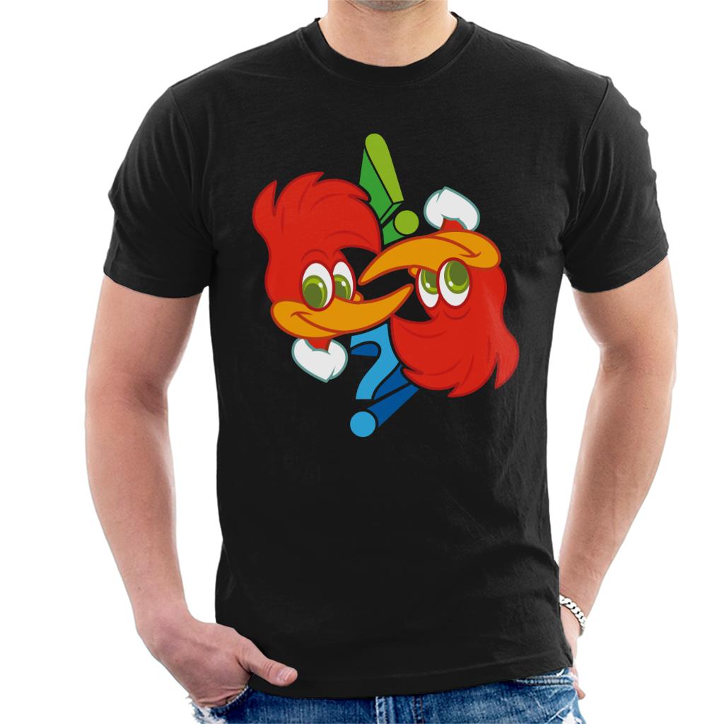 Woody Woodpecker Winnie Question Mark Men's T-Shirt-ALL + EVERY