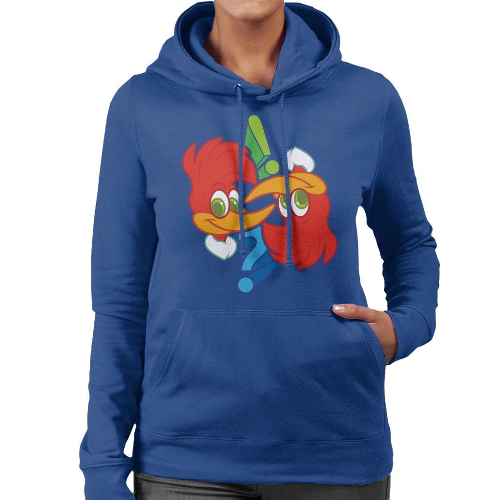 Woody Woodpecker Winnie Question Mark Women's Hooded Sweatshirt-ALL + EVERY