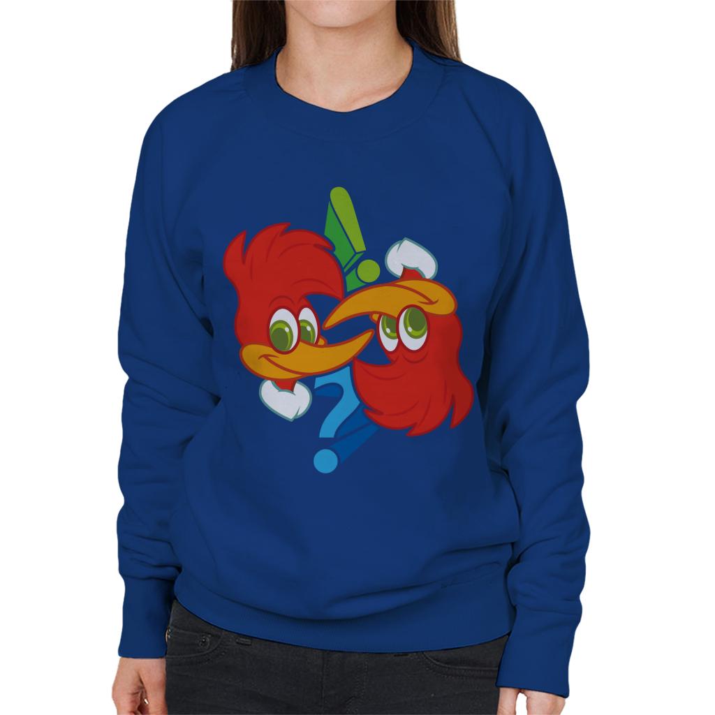 Woody Woodpecker Winnie Question Mark Women's Sweatshirt-ALL + EVERY