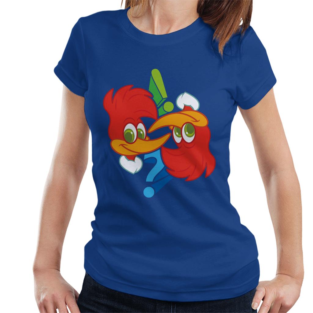 Woody Woodpecker Winnie Question Mark Women's T-Shirt-ALL + EVERY