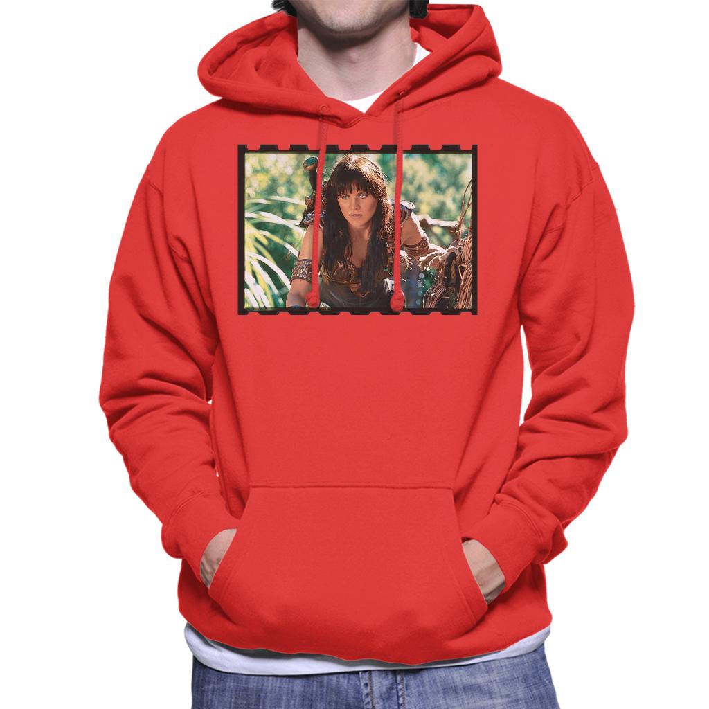 Xena Warrior Princess Spying Men's Hooded Sweatshirt-ALL + EVERY