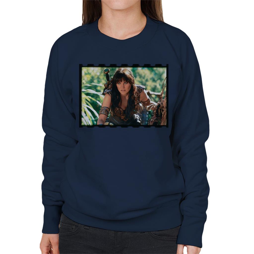 Xena Warrior Princess Spying Women's Sweatshirt-ALL + EVERY