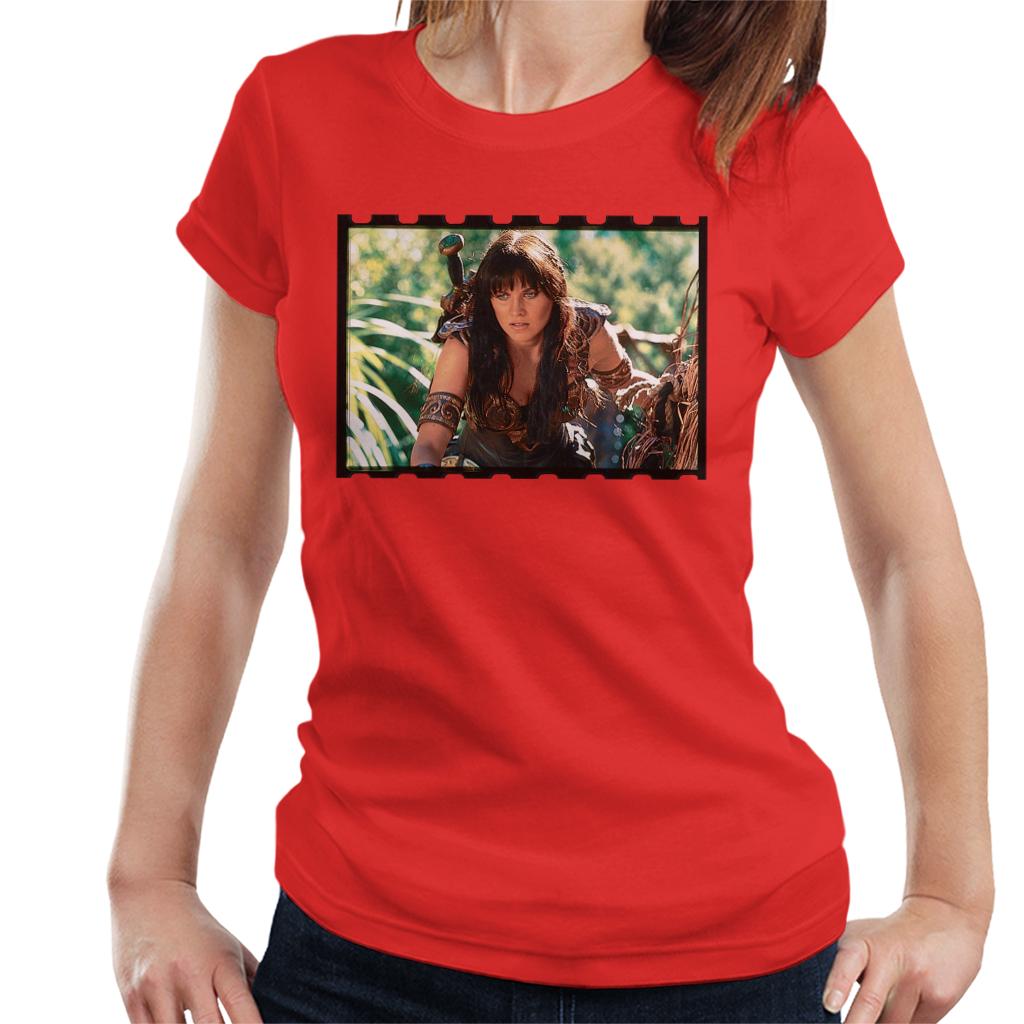 Xena Warrior Princess Spying Women's T-Shirt-ALL + EVERY