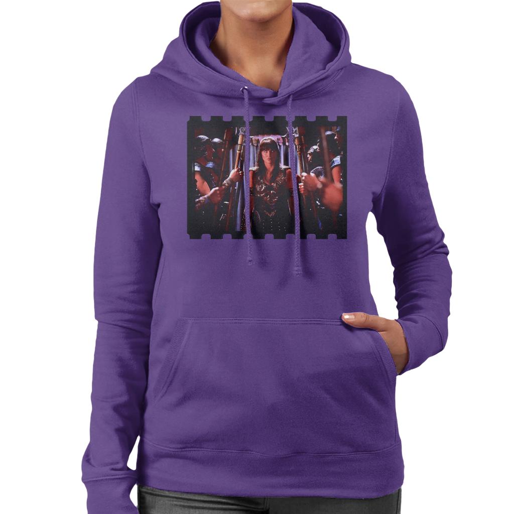 Xena Warrior Princess And Her Soldiers Women's Hooded Sweatshirt-ALL + EVERY