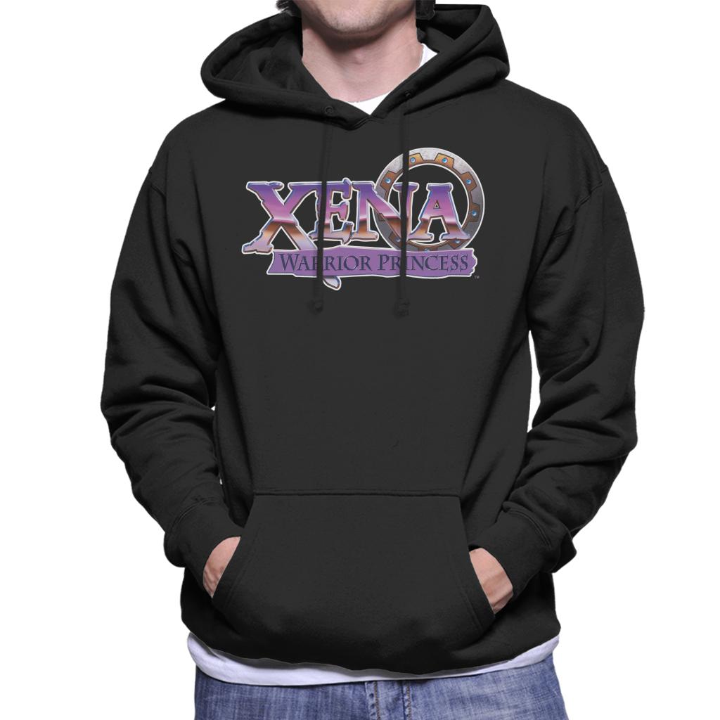 Xena Warrior Princess Purple Logo Men's Hooded Sweatshirt-ALL + EVERY