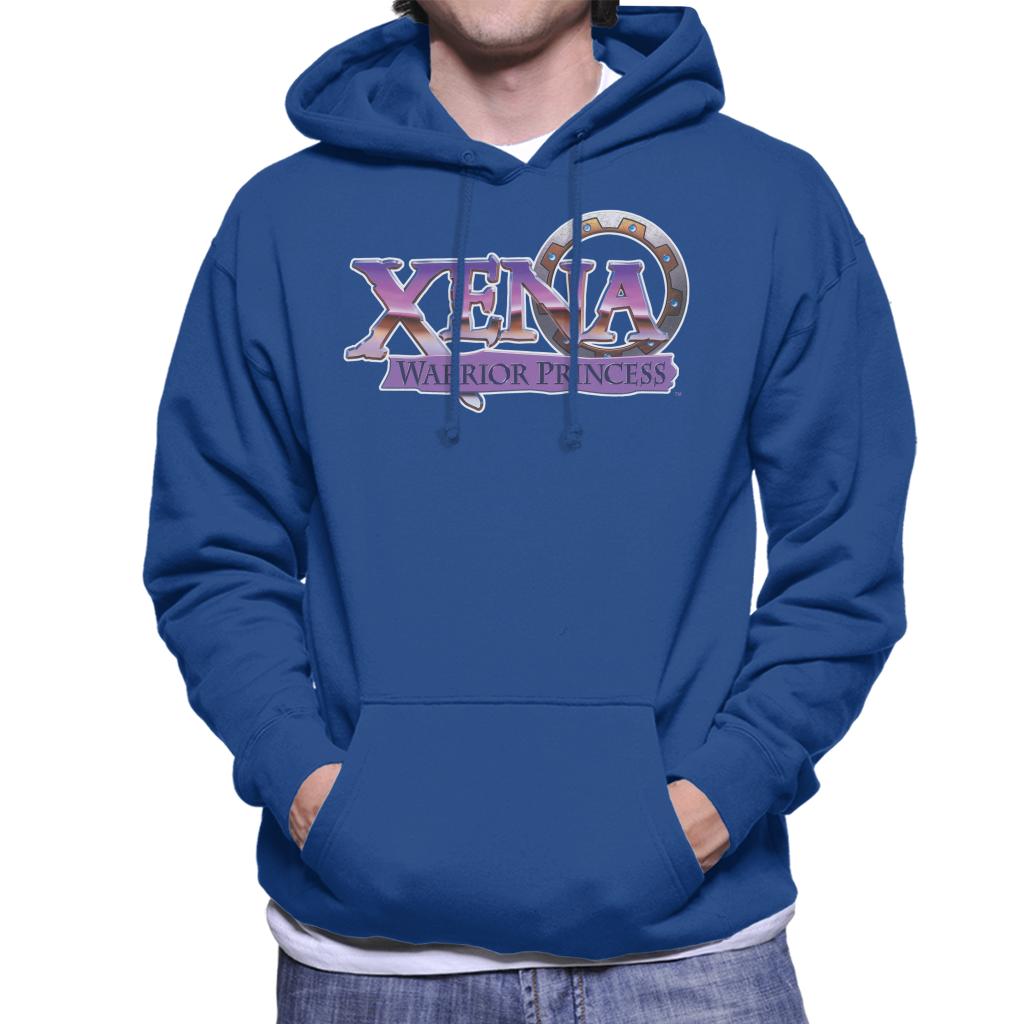 Xena Warrior Princess Purple Logo Men's Hooded Sweatshirt-ALL + EVERY