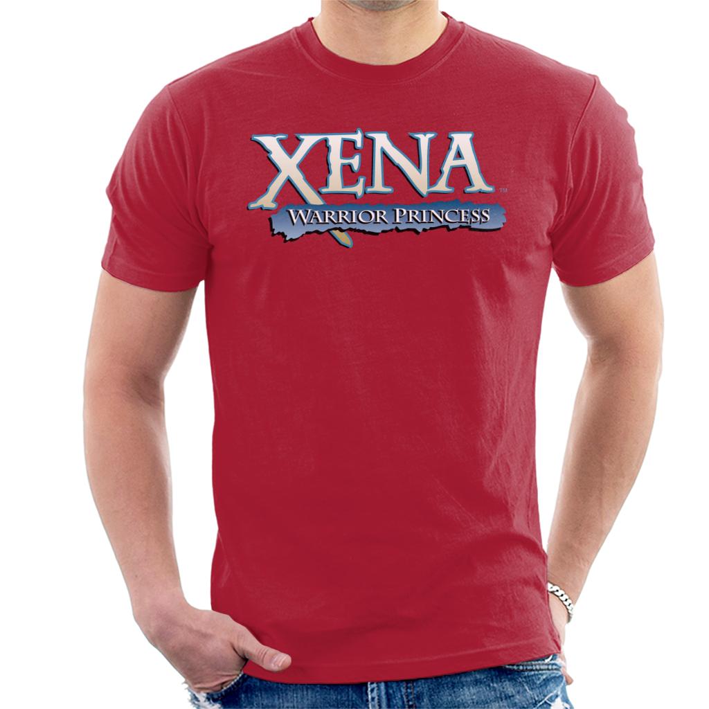 Xena Warrior Princess Blue Logo Men's T-Shirt-ALL + EVERY