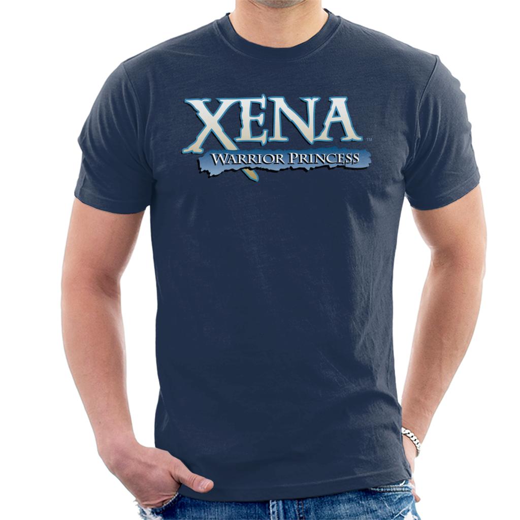 Xena Warrior Princess Blue Logo Men's T-Shirt-ALL + EVERY