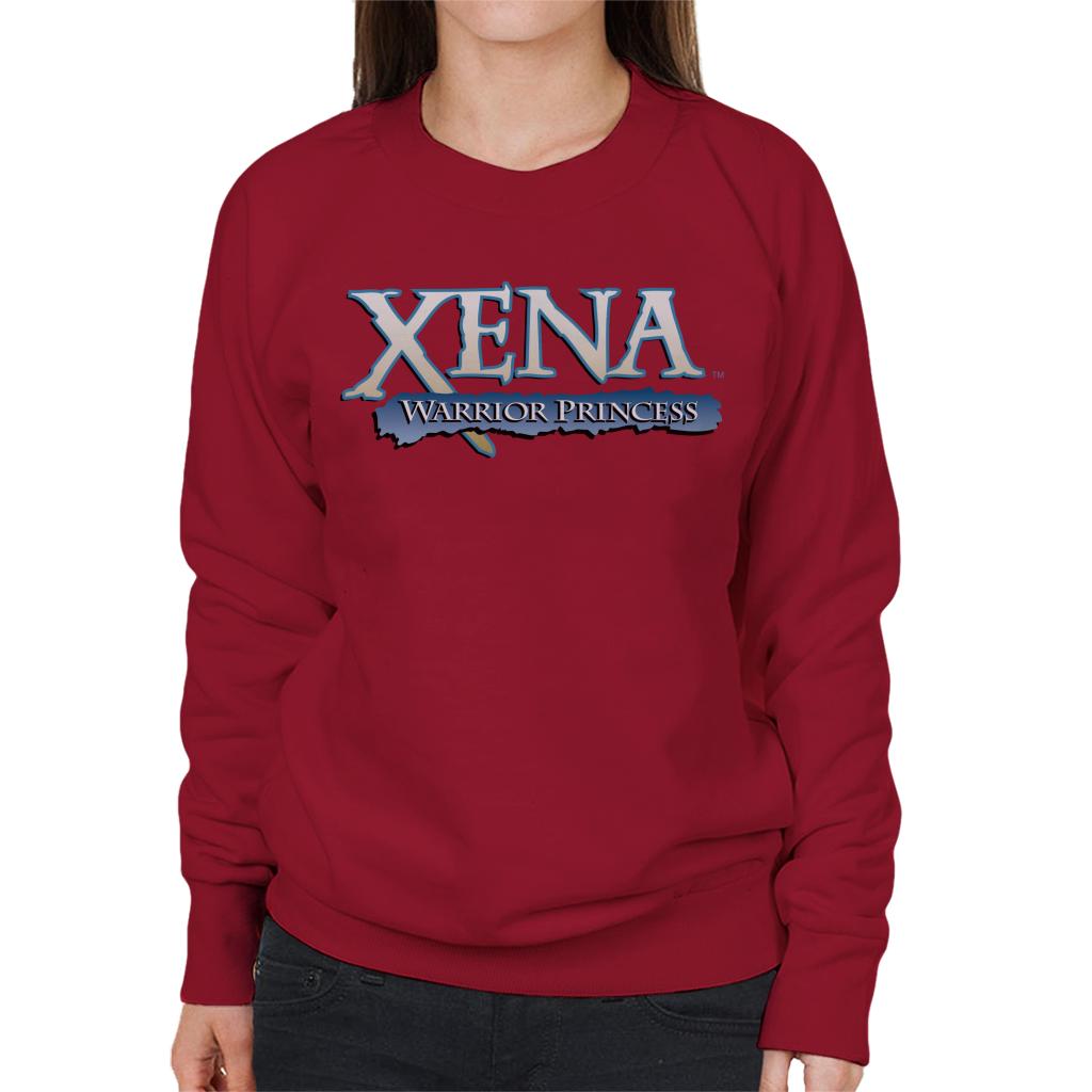 Xena Warrior Princess Blue Logo Women's Sweatshirt-ALL + EVERY