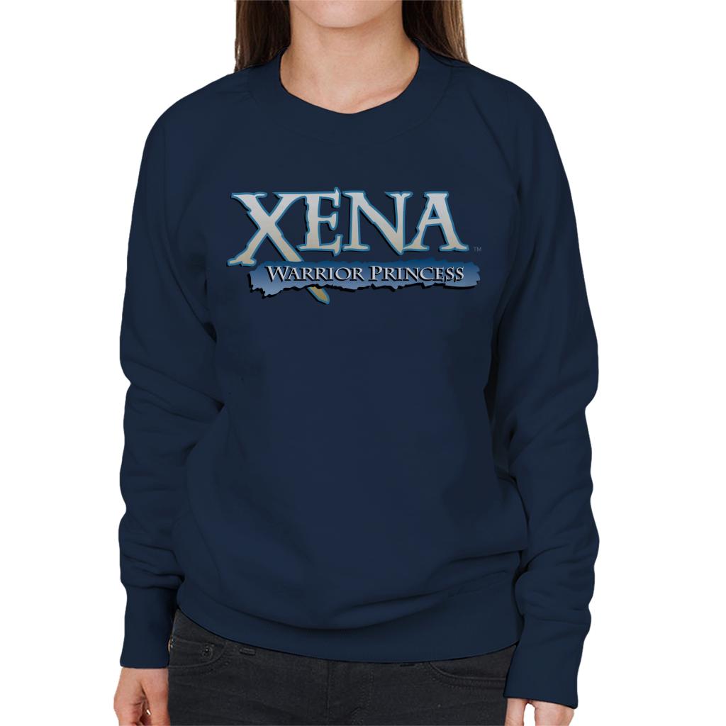 Xena Warrior Princess Blue Logo Women's Sweatshirt-ALL + EVERY