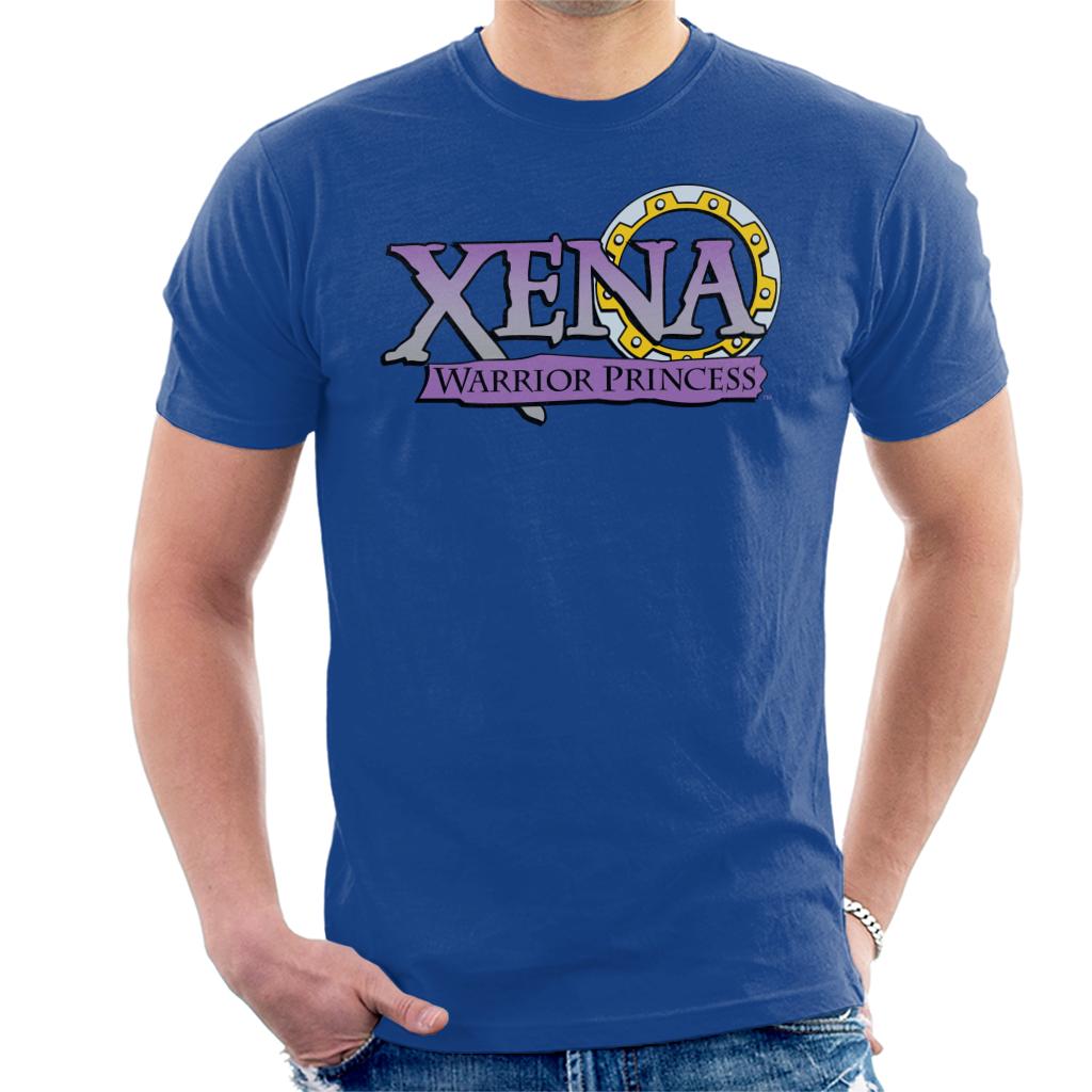 Xena Warrior Princess Purple Gradient Logo Men's T-Shirt-ALL + EVERY