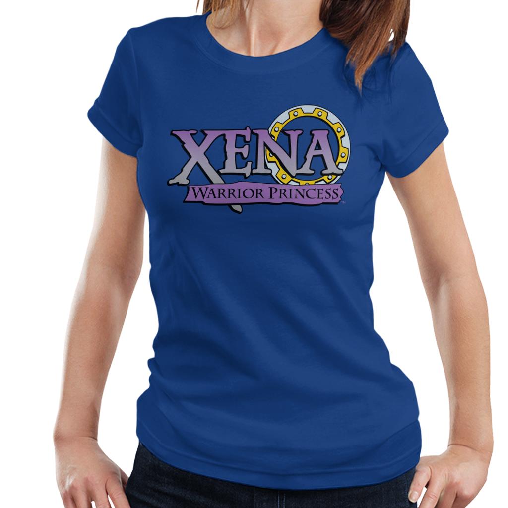 Xena Warrior Princess Purple Gradient Logo Women's T-Shirt-ALL + EVERY