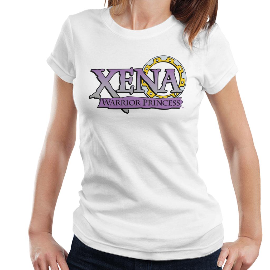 Xena Warrior Princess Purple Gradient Logo Women's T-Shirt-ALL + EVERY