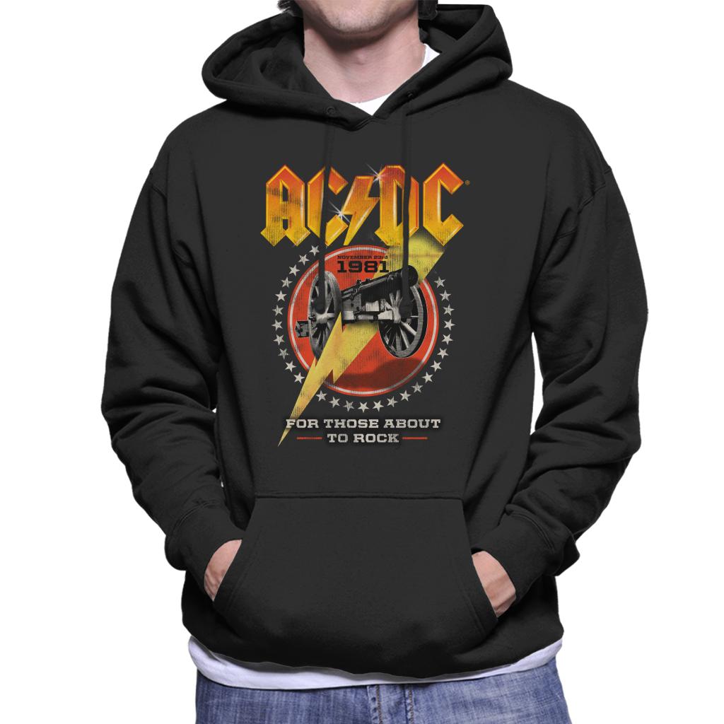 AC/DC For Those About To Rock 1981 Men's Hooded Sweatshirt