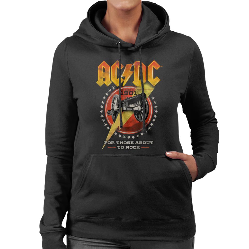 AC/DC For Those About To Rock 1981 Women's Hooded Sweatshirt