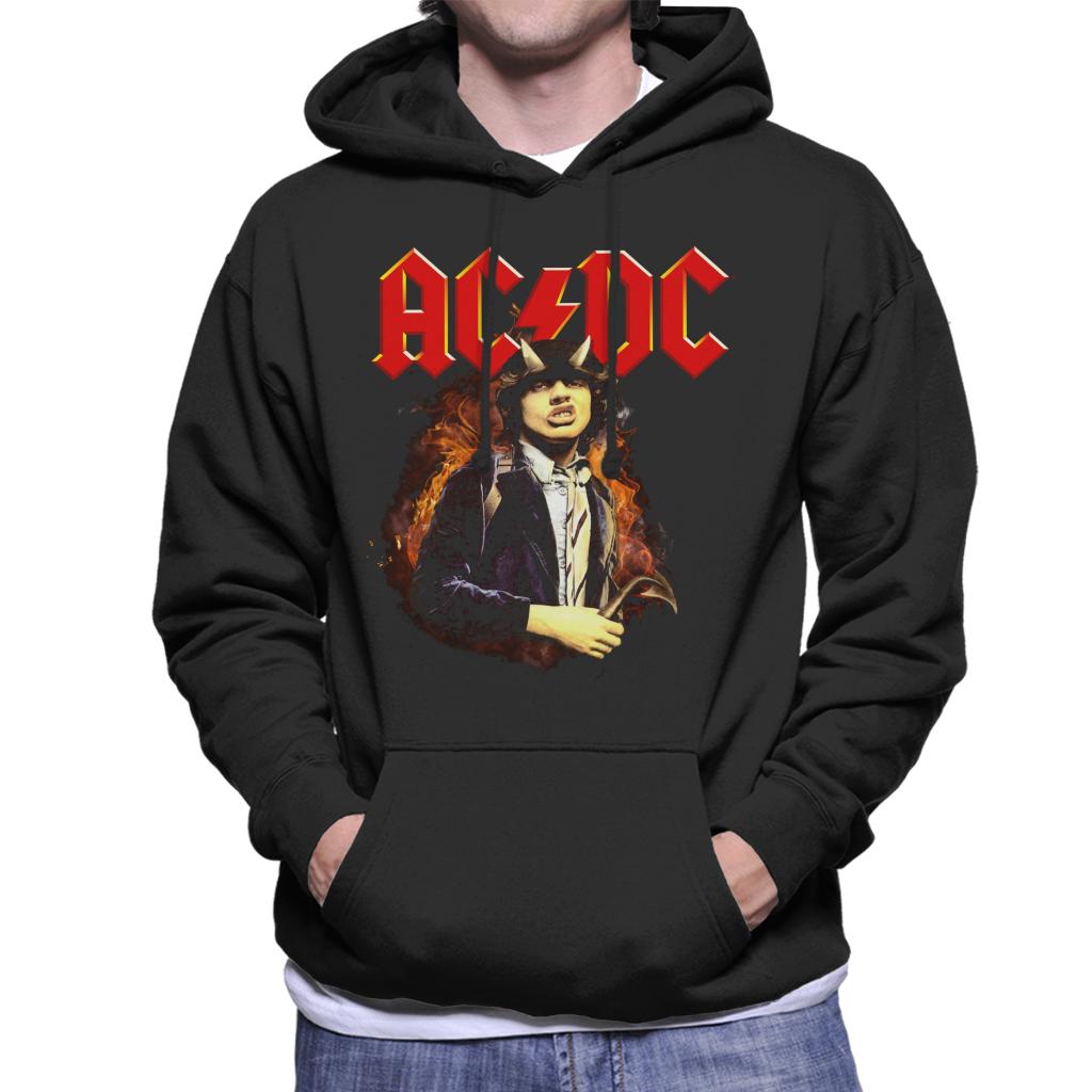 AC/DC Logo Angus Young Highway To Hell Men's Hooded Sweatshirt