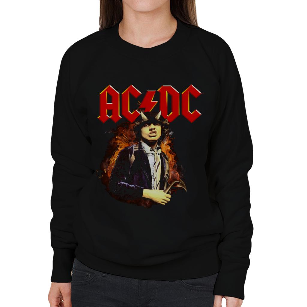 AC/DC Logo Angus Young Highway To Hell Women's Sweatshirt